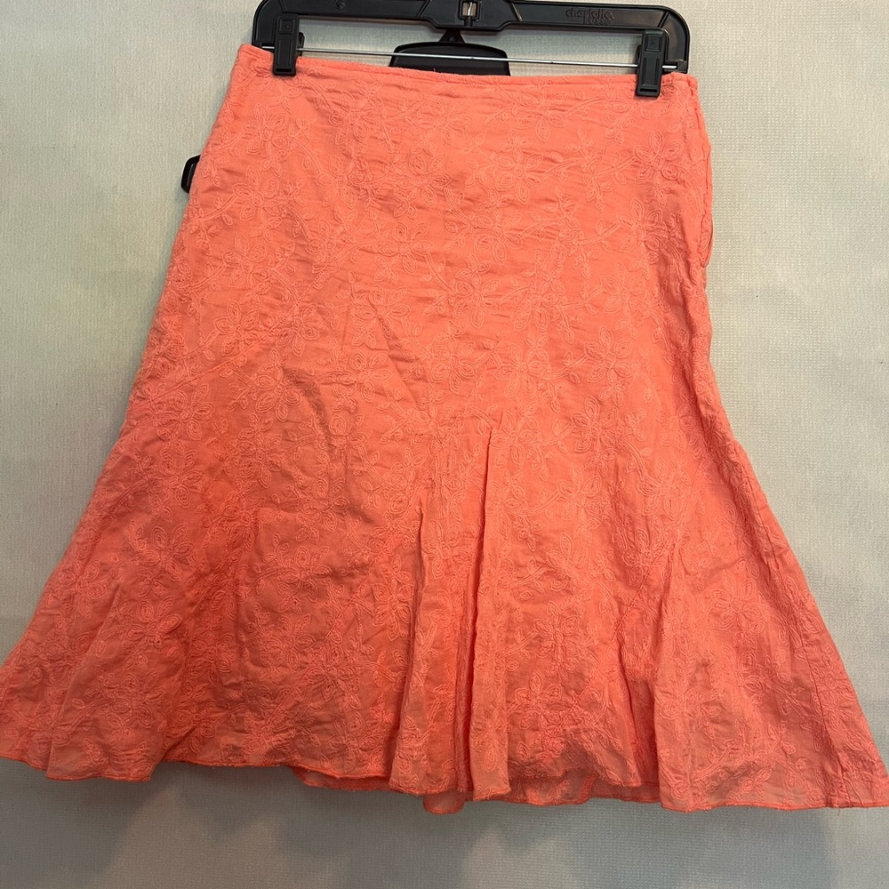 Coral A-Line Skirt